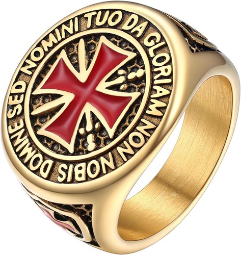 Bague croix templière homme - croix,