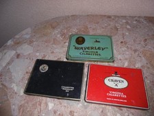 lot  de trois boite en fer de cigarettes us et anglaise