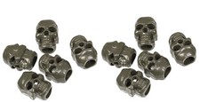 LOT DE 10 STOP CORDON TETE DE MORT VERT OD BOULES D'ARRETS SKULL STOPPER