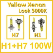 4 AMPOULES LAMPE H7 + H1 100W