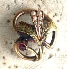 Coulant sautoir ancien en - ,
