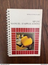 Hewlett-Packard: HP-33E. Manuel d'Applications