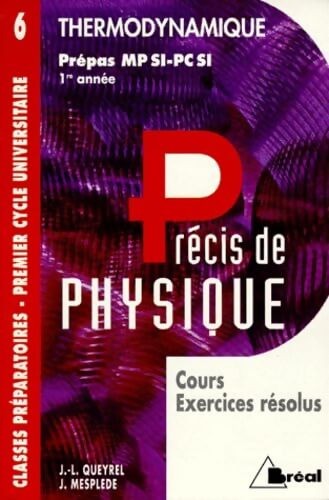 Thermodynamique mpsi pcsi - thermodynamique,