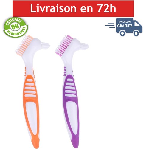 Brosse dentier double face - à,
