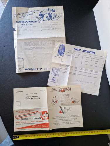 Lot documents anciens pneus - lot,
