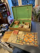 ancien lot boîtes jeu société M.D Paris araignée loup noyée moulin rouge puce