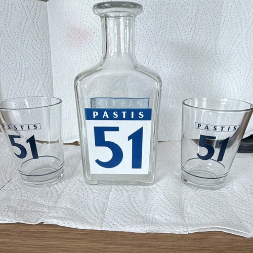 Pastis carafe bouteille - 51, carafe/bouteille