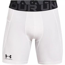Short de compression Under Armour Heatgear Blanc