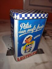 BOITE METAL PUBLICITE PATES LUSTUCRU VINTAGE DECORATION metal box french