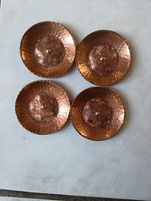 objets de vitrines lot de 4 petites coupelles en cuivre TBE
