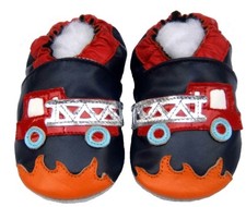 Chaussons en cuir souple