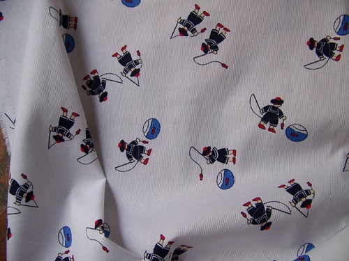 Coupon tissu petits marins - de,