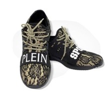 Philipp Plein Sport Baskets Femme Runner Pentalon or Noir Ue 37 / UK 4,5 / US 6