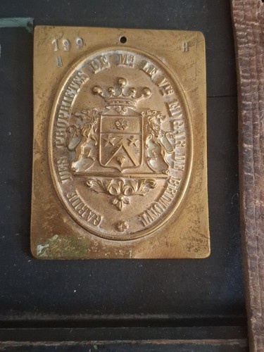 Plaque propriete armoirie - plaque,