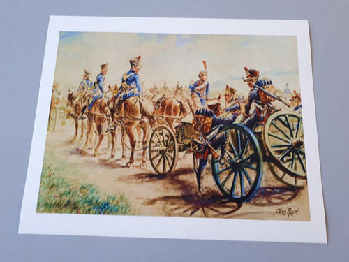 Affiche artilleurs à cheval - à,