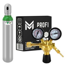 BOUTEILLE DE GAZ ARGON 4.8 1,5m3 8 litres + Profi Détendeur Régulateur Pression