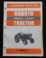 Catalogue De Pièces Du Tracteur Kubota L245H Original 1976-1985 Très Bon État