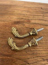2 Crochets Laiton Embrasses de