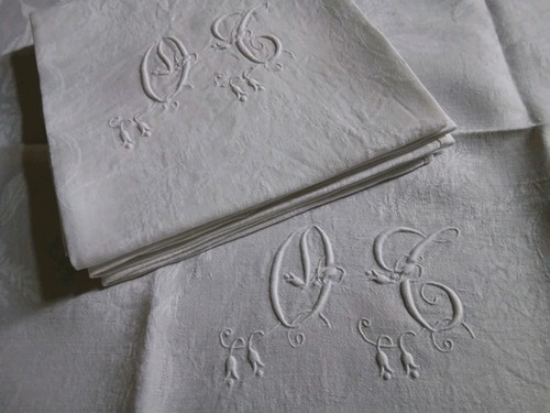 Serviettes table damas - 4, de