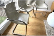 Ensemble de 3 chaises gautier résine mobilier design contemporain