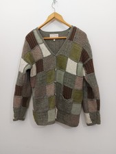 RENE DERHY Womens Oversized Cardigan Pull Style Vintage Sweater S En Laine 