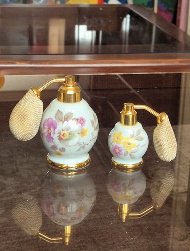 Paire flacons parfum anciens