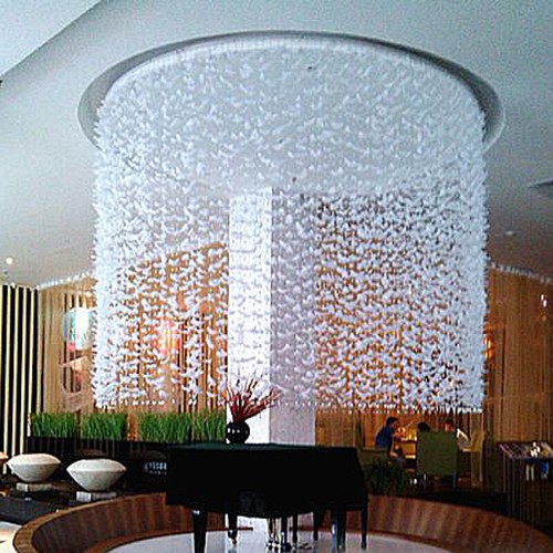 Cordons plume cristal perle - plume,