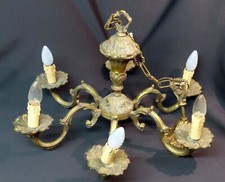 AA 1930 superbe grand lustre plafonnier  lampe bronze 62cm8kg style Louis Philip