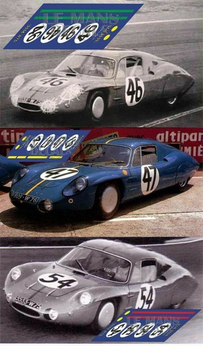 Décal alpine m64 mans - m64, le