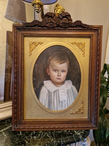 Peinture anciennne encadrée - peinture,