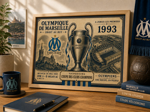Affiche encadrée olympique - affiche,