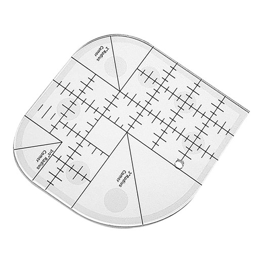 Règle angle incurvée pour - règle,