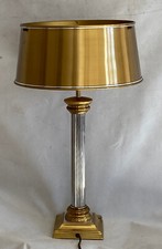 1970′ Lampe En Bronze Doré