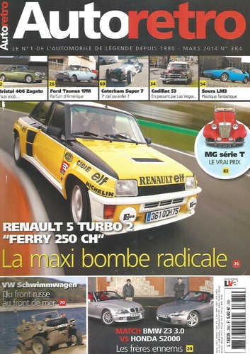 Auto retro 384 turbo - n°384,