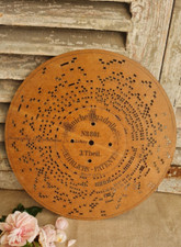 Ancien disque organette 19eme - disque,