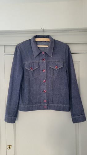 Veste jean bleu brut - en,
