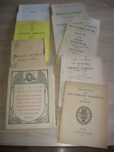 Lot catalogues ventes - catalogues,