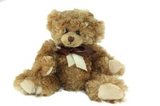 Peluche doudou ours beige Noeud blanc marron 25 cm Bukowski Design