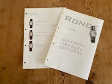 CARTIER Fiche De Catalogue - Montres Bijou - RONDE - 21 X 30 Cm