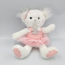 Doudou peluche ours pomponette blanc rose tutu HISTOIRE D'OURS - 36354