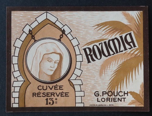 Ancienne étiquette vin roumia - ancienne,
