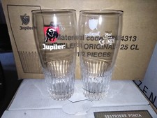 Lot de 6 verres bière jupiler 25cl no heineken leffe 