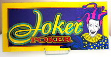 PLAQUE EN VERRE A JEUX, MACHINE A SOUS, POKER, LE JOKER, VINTAGE, ANNEES 80/90