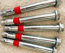5 x Würth - cheville de sécurité - W-HAZ-S/S - M10, 93 mm Gougeon D Ancrage