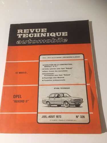 Rta opel rekord k57 - rekord, ii