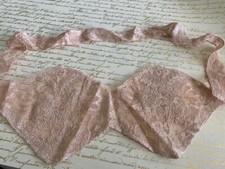Dentelle, haut de lingerie, en tulle brodé, beige rosé, 30 cm de bonnet + 68 cm