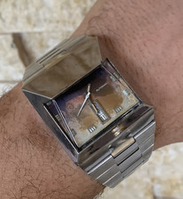 Montre Omax Spaceman Vintage Années 1970 Automatic 39mm Jumbo Men Rare...