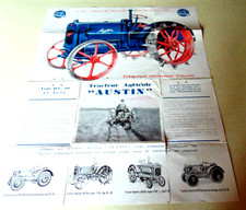 brochure PROSPECTUS tracteurs AUSTIN D-E 30 Français année 30 POSTER