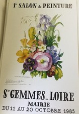 AFFICHE 1ER SALON DE PEINTURE