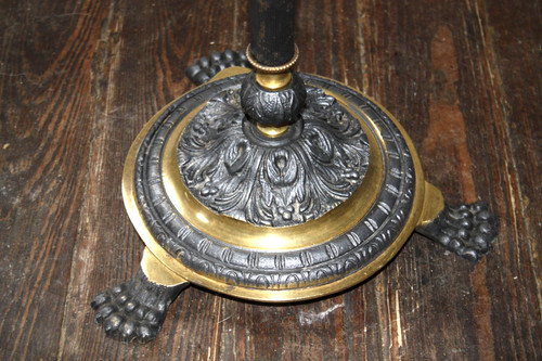Lampadaire bronze bagues - bronze,
